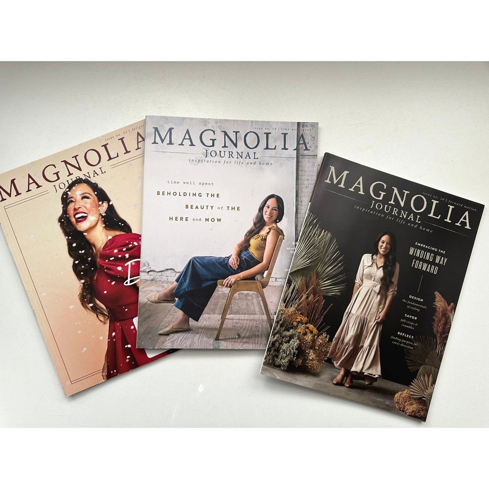 Magnolia Journal Magazine Lot of 3 Issues 18 20 21 Spring Fall Winter 2021
